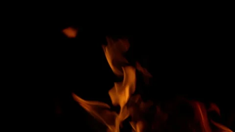 Captivating Flames in Darkness EyeCatching and Striking Fire Visuals That Mesmer Stock Footage 311814432