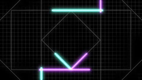 Captivating geometric pattern, showcasing mesmerizing lines and shapes Stock Footage 292959845