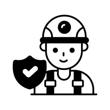 A captivating glyph illustration of hotel accommodation booking Stock Illustration
