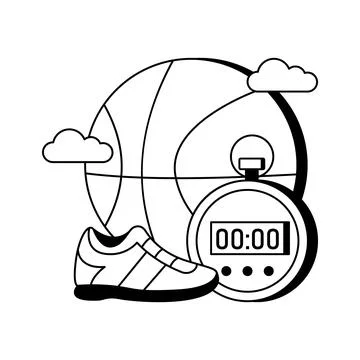A captivating glyph illustration of volleyball training. Stock Illustration