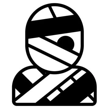 A captivating glyph sticker of party rocket, ready for premium use Stock Illustration