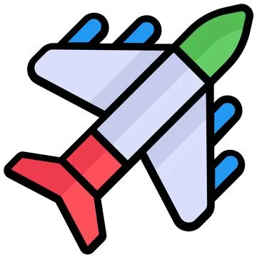A captivating glyph sticker of party rocket, ready for premium use Stock Illustration