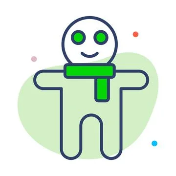 A captivating glyph sticker of party rocket, ready for premium use Stock Illustration