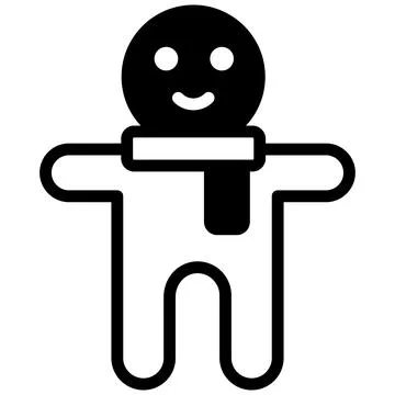 A captivating glyph sticker of party rocket, ready for premium use Stock Illustration