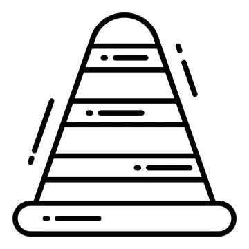 A captivating glyph sticker of party rocket, ready for premium use Stock Illustration