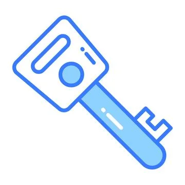 A captivating glyph sticker of party rocket, ready for premium use Stock Illustration