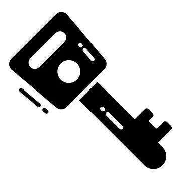 A captivating glyph sticker of party rocket, ready for premium use Stock Illustration