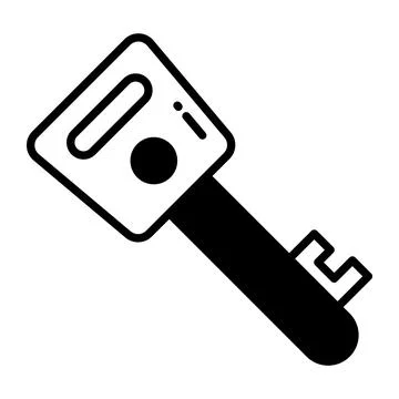 A captivating glyph sticker of party rocket, ready for premium use Stock Illustration