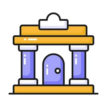 A captivating glyph sticker of party rocket, ready for premium use Stock Illustration
