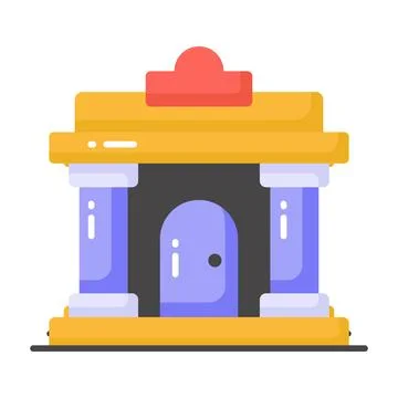 A captivating glyph sticker of party rocket, ready for premium use Stock Illustration