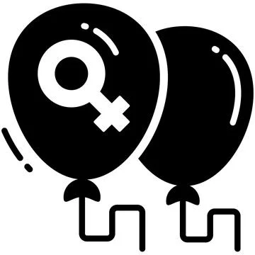 A captivating glyph style stickers set of party and entertainment, ready to use 스톡 일러스트