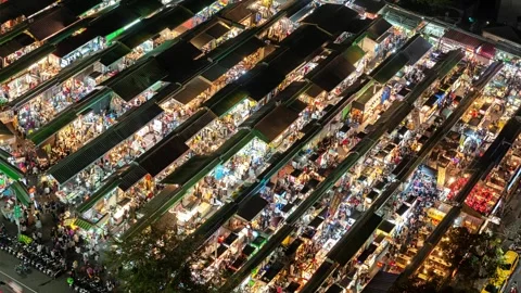 A captivating high-angle timelapse video overlooking a vibrant Taiwanese nigh Stock-Footage 327021046