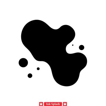 Captivating Ink Splash Vector Bundle  Elevate Your Creative Endeavors with Ea Stock Illustration