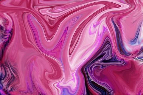 Captivating interplay of hues, marbled textures, and artistic forms in hand.. Stock Illustration