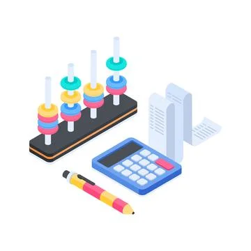 A captivating isometric illustration of science experiment tools for chemistry Stock Illustration