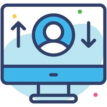 A captivating isometric illustration showing secure information hosting on Ilustração Stock