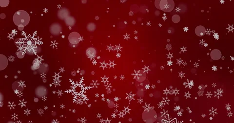A Captivating Looping Animation Showcasing Cascading Snowflakes Against a Deep Stock Footage 318221452