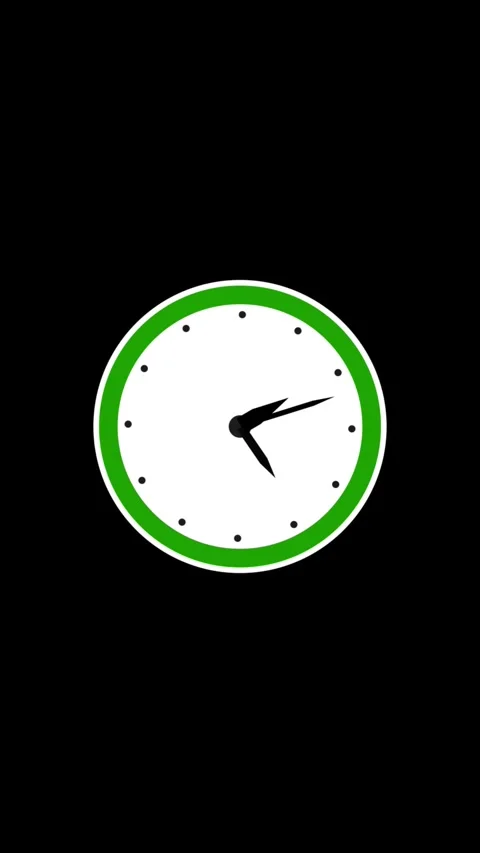 A captivating minimalist animation showcasing a pristine white clock face e.. Vídeo Stock 329595316