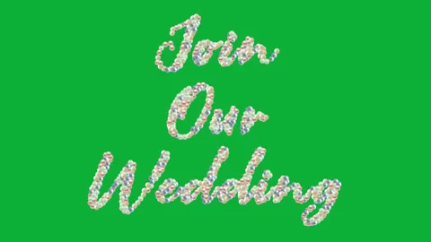 Captivating Modern Wedding Invites with Loop Animation Stock Footage 256813925