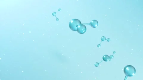 A captivating molecular display with shimmering blue particles, illustratin.. Vídeos de archivo 332336497
