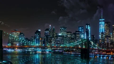 Captivating New York Cityscape: A Visual Tour of the Iconic Skyline Video stock 276486324