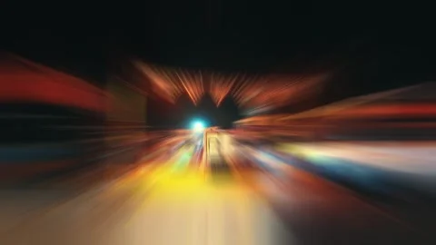 Captivating Nighttime High-Speed Drive Motion Timelapse Footage-Bengaluru, India Stock Footage 258339606