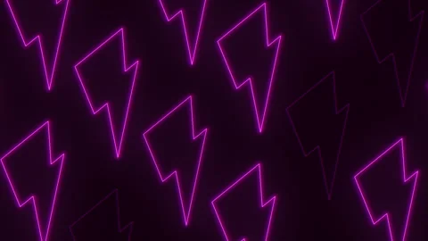 Captivating purple lightning bolt pattern - bold and eye-catching display Stock Footage 274183601
