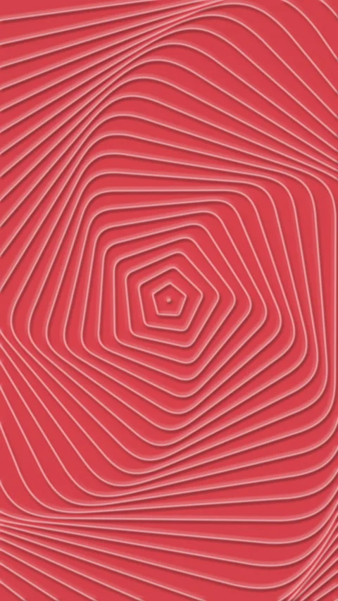 Captivating Red Geometric Abstract Animation Loop Stock Footage 302235629