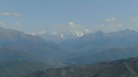Captivating scene of the alpine valley in Georgia Stock-Footage 237810374