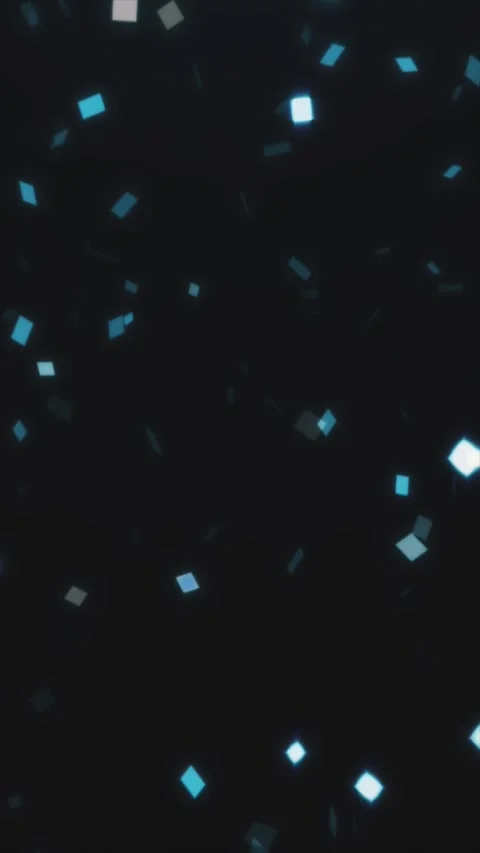 A captivating show of floating shapes and particles Stock Footage 316392185