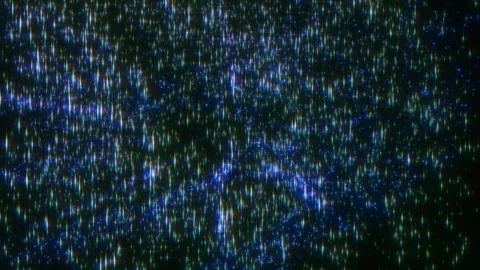 A captivating show of shimmering lights dances across a dark background Stock Footage 310729874