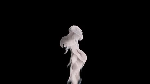 The captivating sight of billowing smoke creates a sense of calm and visual Video stock 271012694