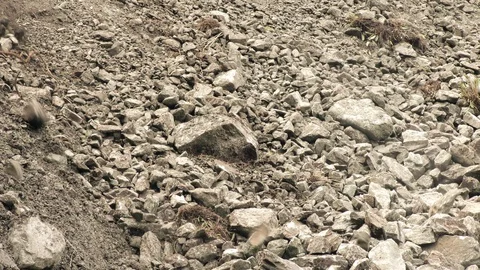 Captivating slow motion footage captures the destructive power of an earthquake Stock Footage 128450902