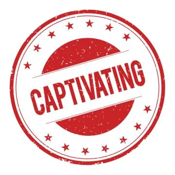 CAPTIVATING stamp sign Illustrazione stock