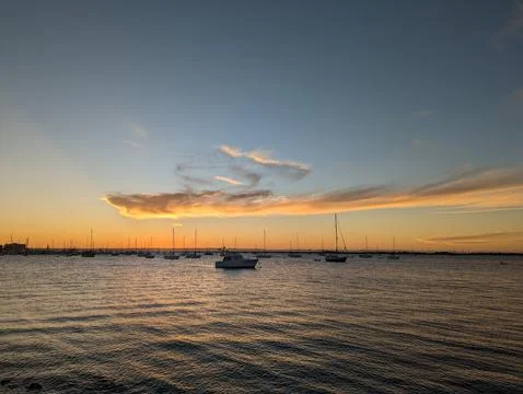 Captivating Sunset Views Stock Photos