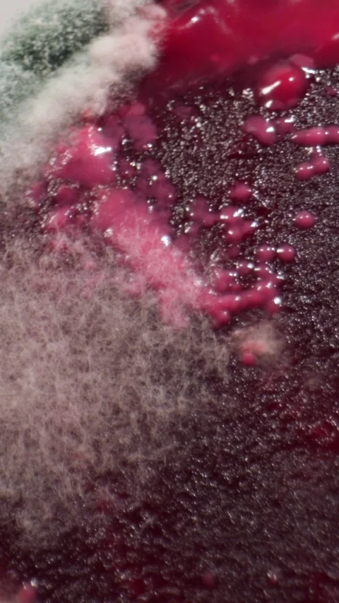 Captivating Transformation of Mold Growth With Dynamic Camera Movement Stock-Footage 336824350