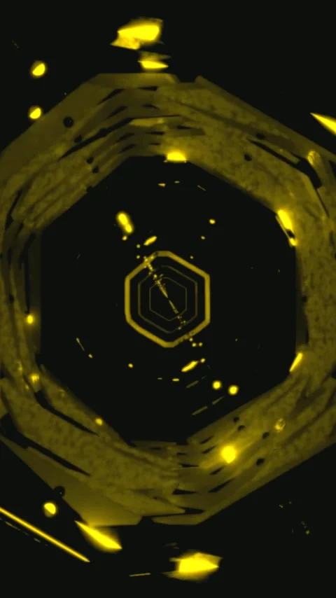 Captivating tunnel video loop creating a visual journey through endless sha.. Video stock 321564023
