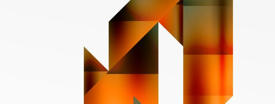 Captivating vector abstraction. Triangles interlock in mesmerizing dance 스톡 일러스트