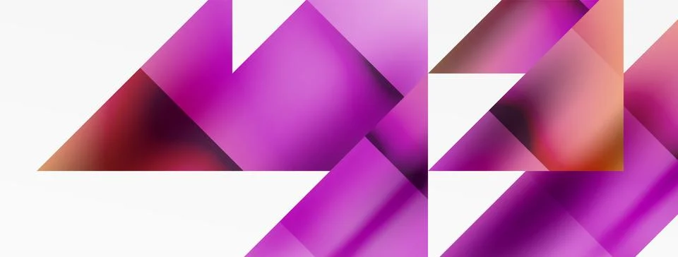 Captivating vector abstraction. Triangles interlock in mesmerizing dance Illustrazione stock