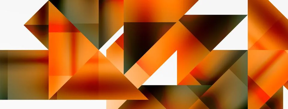 Captivating vector abstraction. Triangles interlock in mesmerizing dance 스톡 일러스트