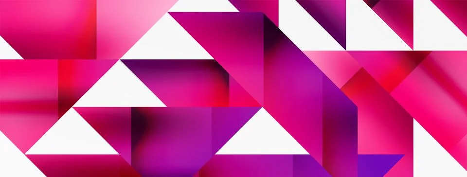 Captivating vector abstraction. Triangles interlock in mesmerizing dance Stock Illustration