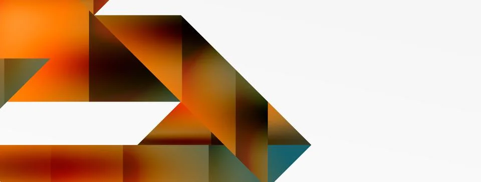 Captivating vector abstraction. Triangles interlock in mesmerizing dance 스톡 일러스트