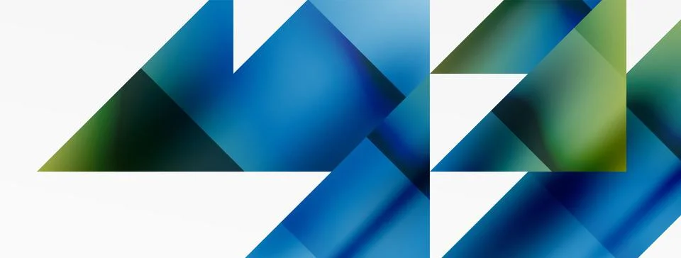 Captivating vector abstraction. Triangles interlock in mesmerizing dance Illustrazione stock