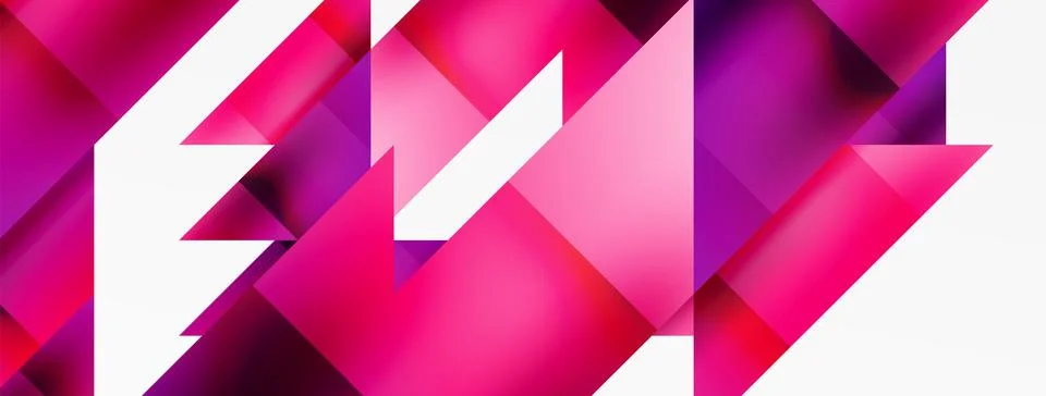 Captivating vector abstraction. Triangles interlock in mesmerizing dance Stock Illustration