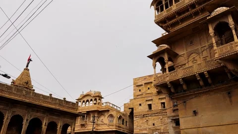 A Captivating View of Ancient Architecture Featuring Ornate Details, Historical  Stock Footage 335203556