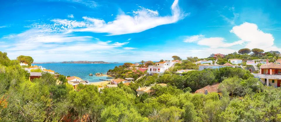 Captivating  view of  Porto Rafael resort. Picturesque seascape of Mediterran Stock Photos