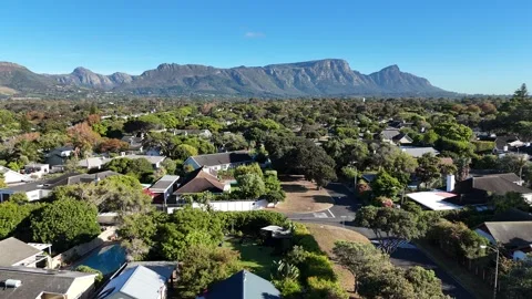 Captivating Wideangle Aerial Image Highlighting Suburban Tranquility With Stock Footage 331564083