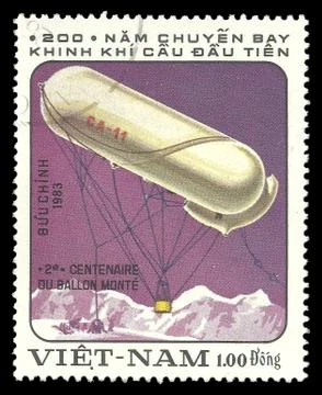 Captive balloon Stock Illustration