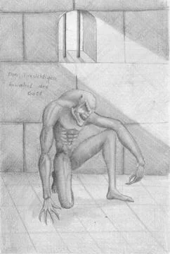 Captive creature Stock Illustration