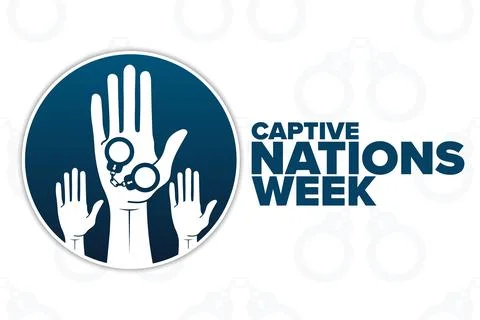 Captive Nations Week. Holiday concept. Template for background, banner, card Stock Illustration